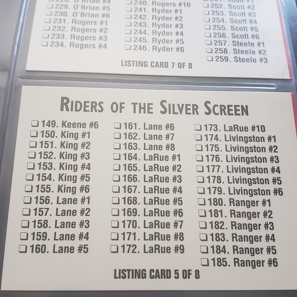 1993 Riders of the Silver Screen collector series 1 complete set - Picture 7 of 10